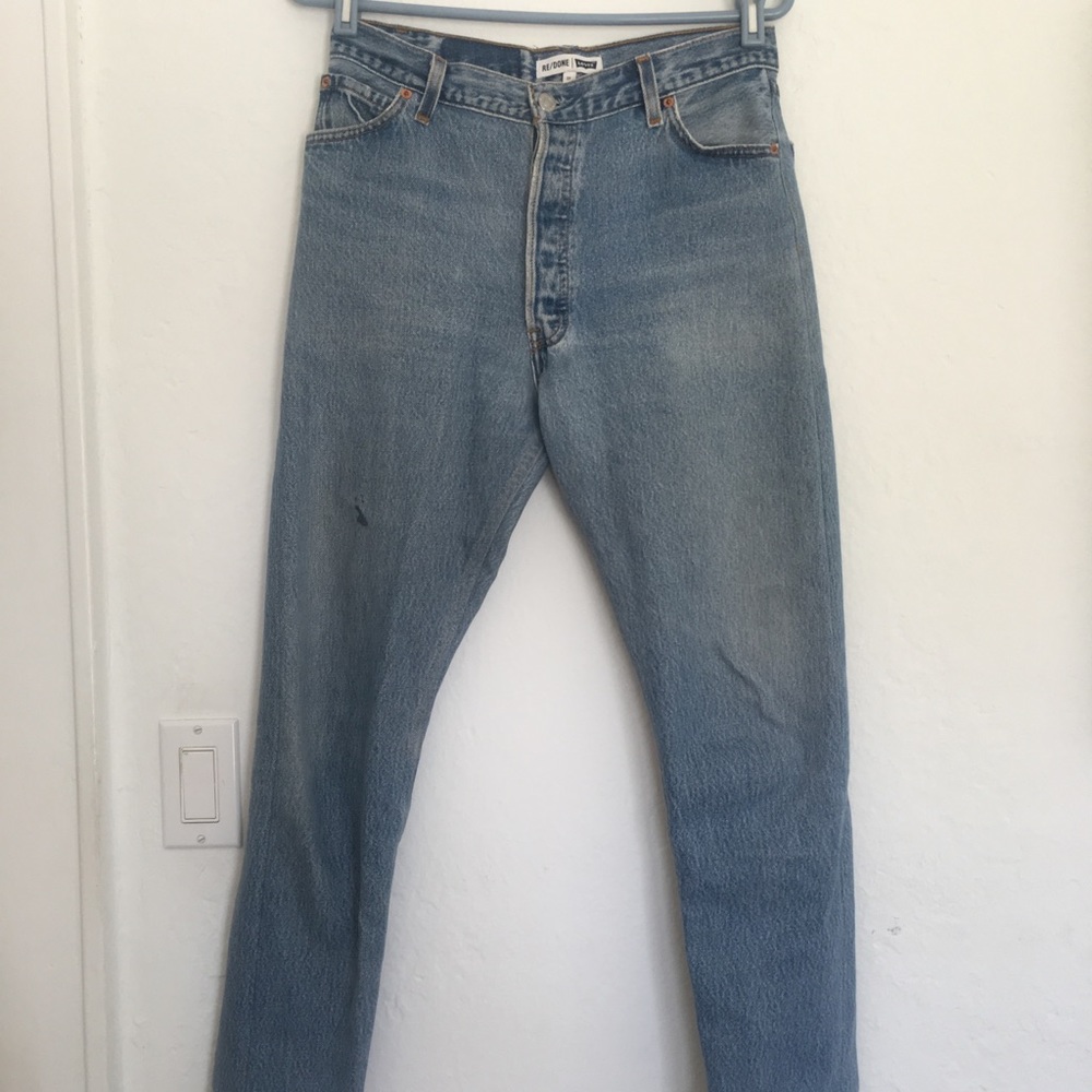 Re/done High Rise Ankle Crop